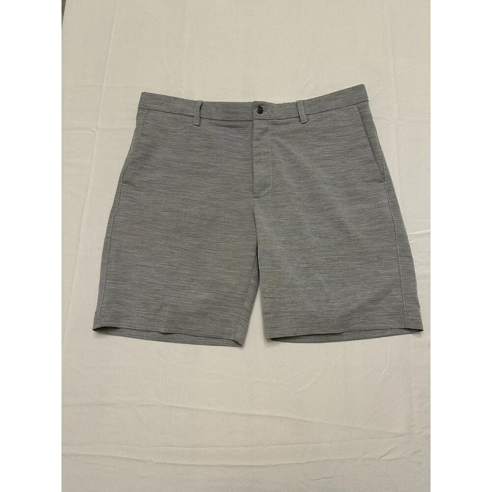 Callaway Shorts Mens 38 Gray Chino Flat Front 9 Inseam Golf Performance Stretch